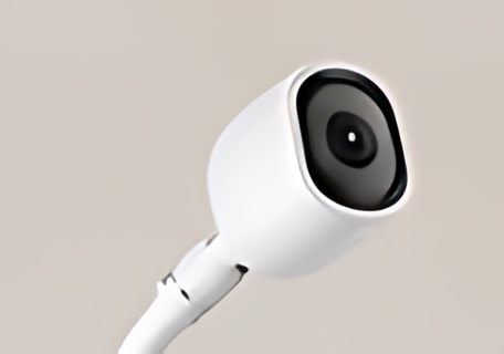 Close-up of the camera on the gooseneck